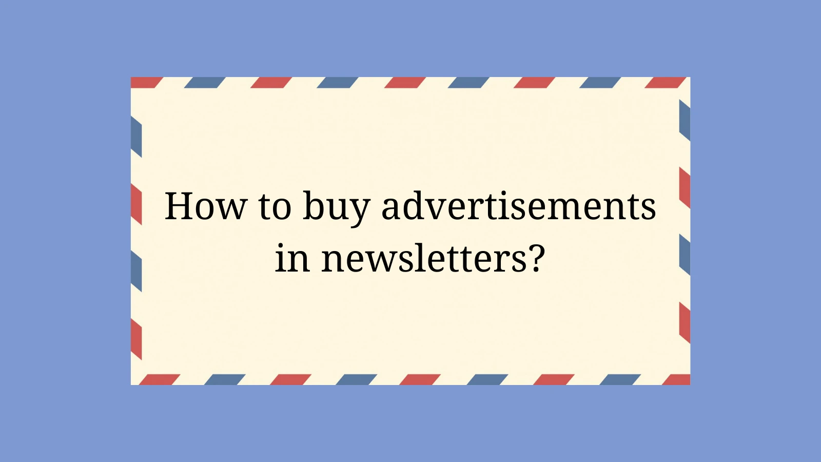 newsletter advertisement